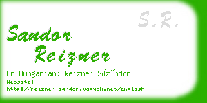 sandor reizner business card